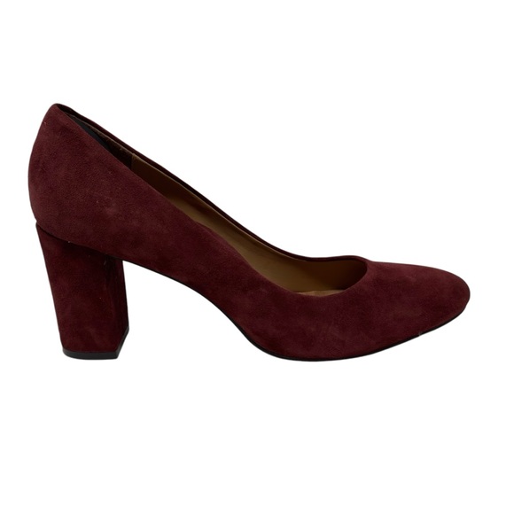 Vionic Mariana Pumps Heels Womens Wine Suede Leather Orthotic Size 10 - Picture 7 of 10